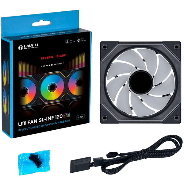LianLi UNI FAN Reverse SLIN 120 S Negro  Ventilador