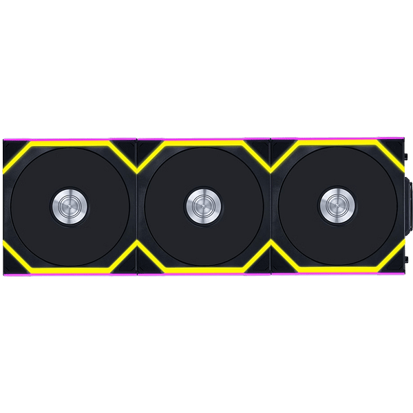 Lian Li UNI FAN SL 120 WiFi RGB Negro Pack 3 Reverse  Ventilador