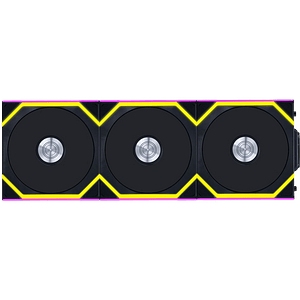 Lian Li UNI FAN SL 120 WiFi RGB Negro Pack 3 Reverse  Ventilador