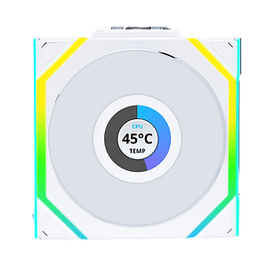 Lian Li UNI FAN SL Wireless Pantalla LCD 120 ARGB FAN  Ventilador Suplementario Blanco