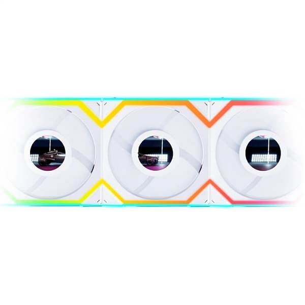 Lian Li UNI FAN SL Wireless Pantalla LCD 120 ARGB FAN Reverse Blade  Pack de 3 Ventiladores Blancos