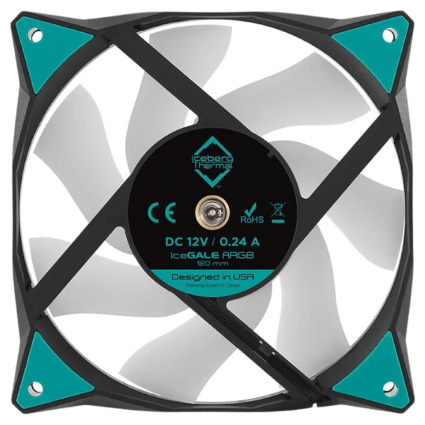 IcebergThermal Icegale ARGB Negro 12cm  Ventilador