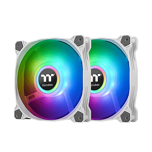 Thermaltake Pure Duo 12 ARGB 2UDS Blanco  Pack Ventiladores