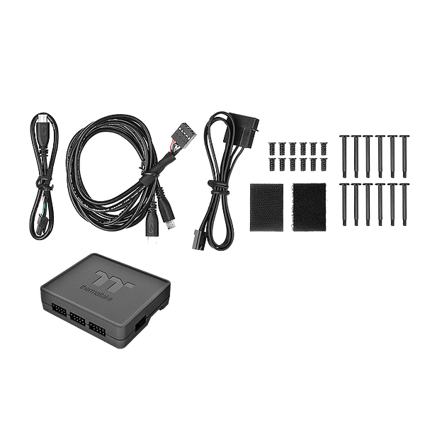 Thermaltake Riing Quad 14 RGB 3UDS Blanco  Pack Ventiladores