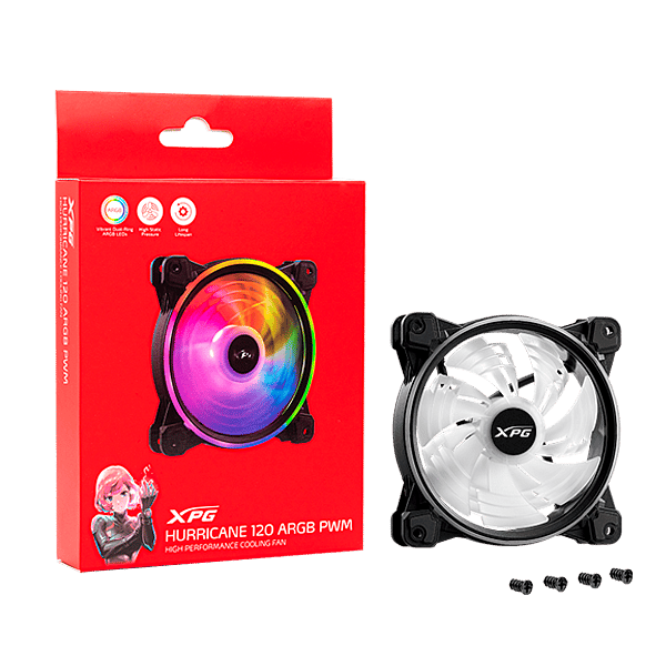 XPG Hurricane 120ARGBPWMWHCWW  Ventilador