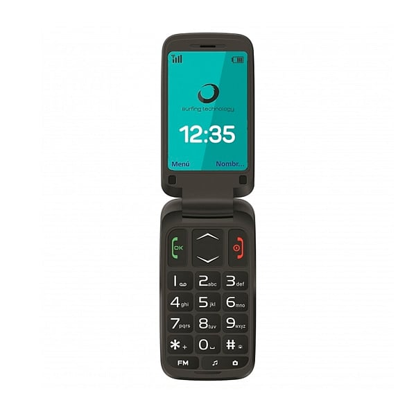 Brigmton BTM 5 FLIP Negro  Teléfono Libre para Personas Mayores