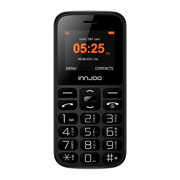 Innjoo Senior Negro Libre  Teléfono para Mayores