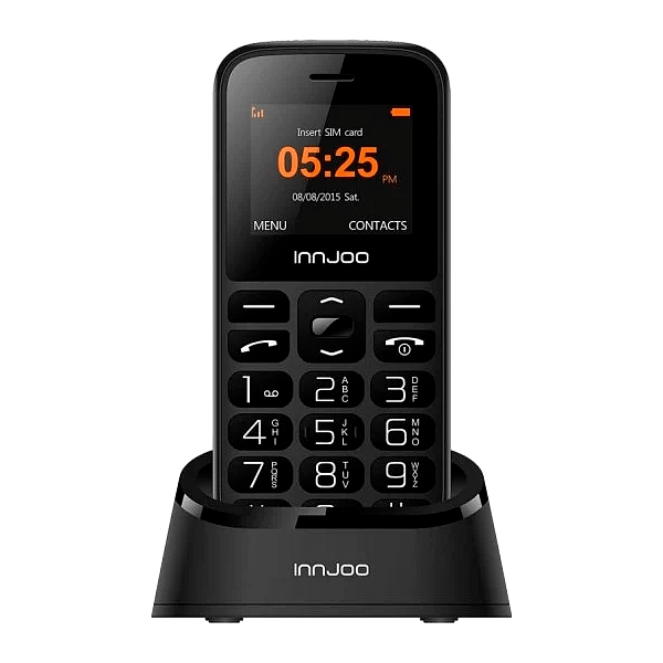 Innjoo Senior Negro Libre  Teléfono para Mayores