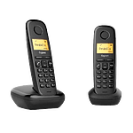 Gigaset A270 Inalámbrico DECT Duo Negro  Teléfono Gigaset A270 Inalámbrico DECT Duo Negro  Teléfono
