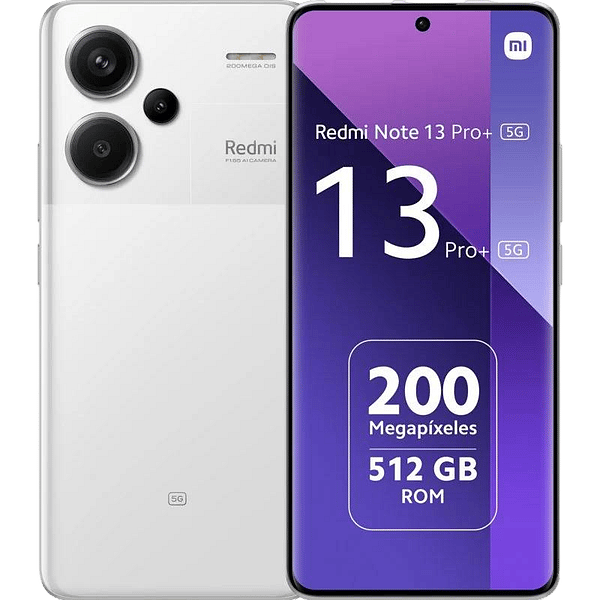 Xiaomi Redmi Note 13 PRO 5G  Pantalla Amoled 667 RAM 12GB 512GB Color Moonlight White
