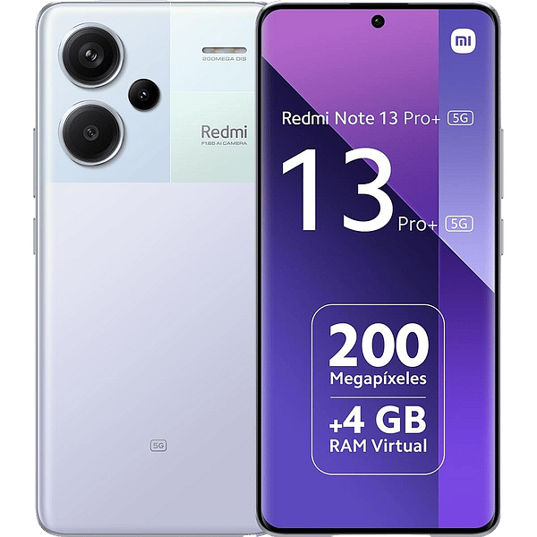 Xiaomi Redmi Note 13 PRO 5G  Pantalla Amoled 667 RAM 8GB 256GB Color Aurora Purple