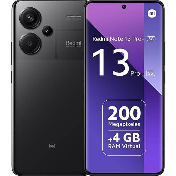 Xiaomi Redmi Note 13 PRO 5G  Pantalla Amoled 667 RAM 8GB 256GB Color Midnight Black