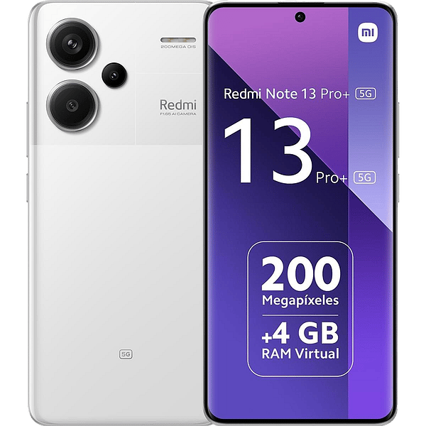 Xiaomi Redmi Note 13 PRO 5G  Pantalla Amoled 667 RAM 8GB 256GB Color Moonlight White
