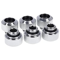 Alphacool para tubo rigido 13MM cromado pack 6 - Racor