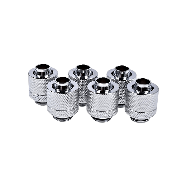 Alphacool para tubo blando 13MM cromado pack 6  Racor