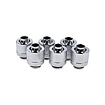 Alphacool para tubo blando 13MM cromado pack 6  Racor