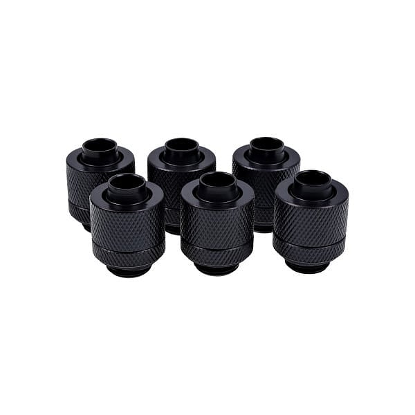 Alphacool para tubo blando 13MM negro pack 6  Racor