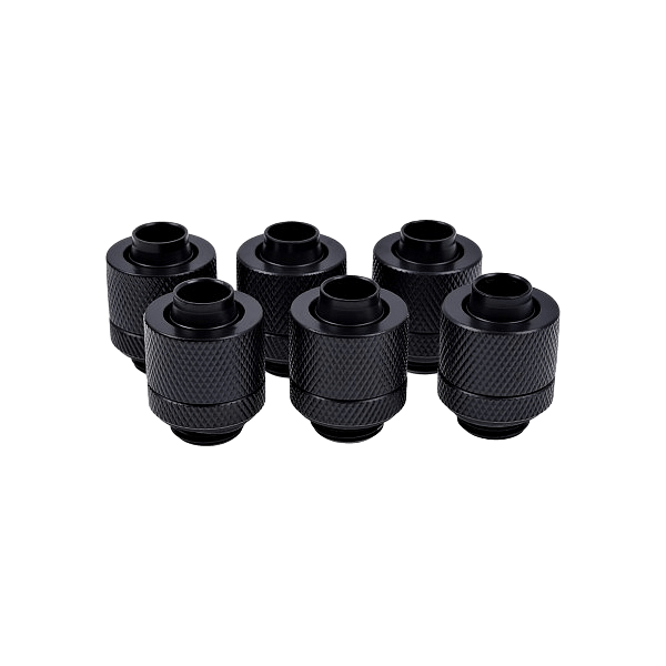 Alphacool para tubo blando 13MM negro pack 6  Racor