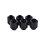 Alphacool para tubo blando 13MM negro pack 6  Racor