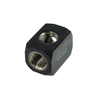 Alphacool T 3 x G1/4 negro - Adaptador