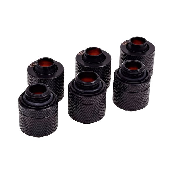 Alphacool 13MM negro pack 6 para tubo blando Racor