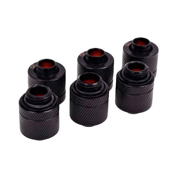 Alphacool 13MM negro pack 6 para tubo blando Racor