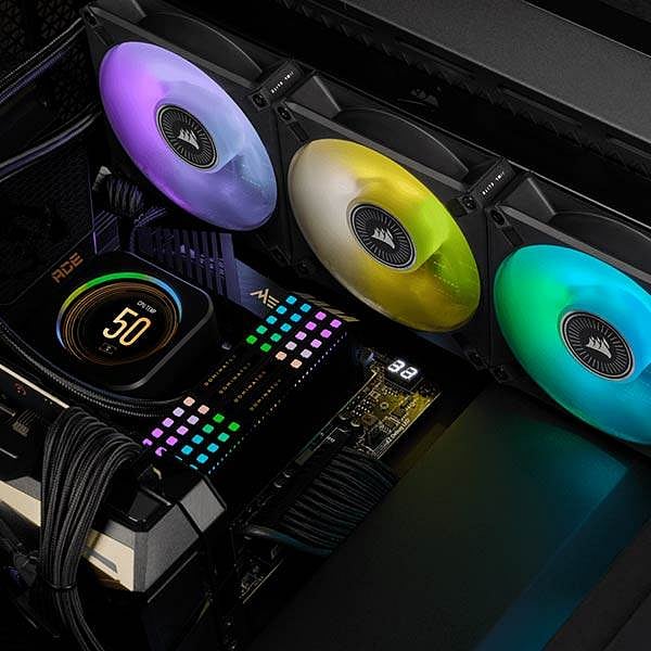 Corsair H150i Elite RGB con LCD  Refrigeración Líquida