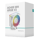 Deepcool AG400 ARGB V2  Disipador CPU Blanco