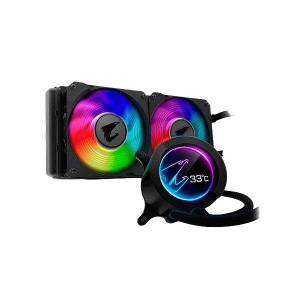Gigabyte Aorus 240 ARGB con LCD  Ref Líquida