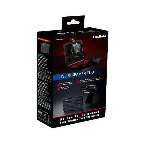 Avermedia Live Streamer Duo GC311PW313  Kit Youtuber