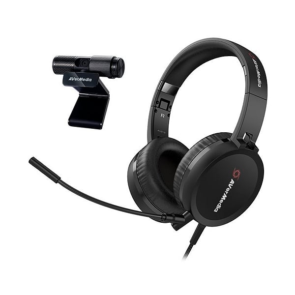 Avermedia BO317  Webcam PW313  Auricular AH313  Kit para videoconferencia