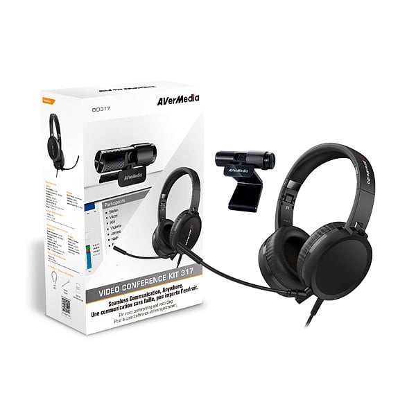 Avermedia BO317  Webcam PW313  Auricular AH313  Kit para videoconferencia
