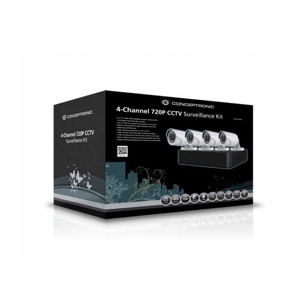 Conceptronic C4CHCCTVKITD V2  Kit de cámaras  HDD 1TB