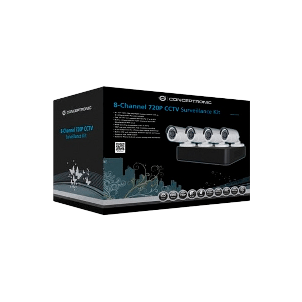 Conceptronic C8CHCCTVKITD V2  Kit de cámaras  HDD 1TB