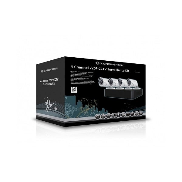 Conceptronic C8CHCCTVKITD V2  Kit de cámaras  HDD 4TB