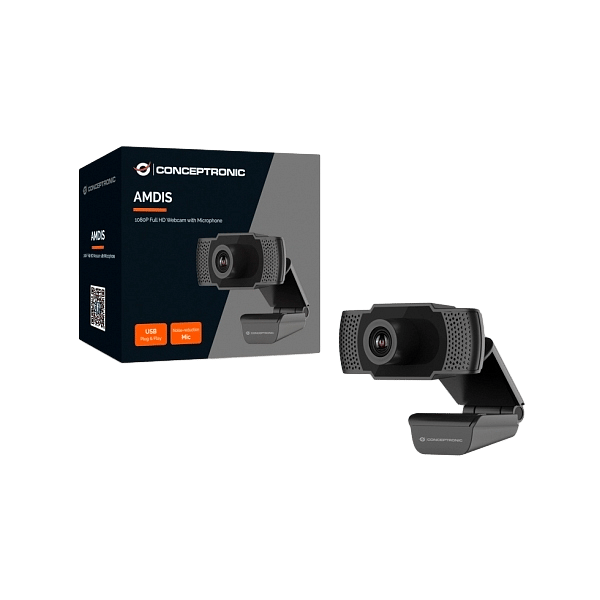 Conceptronic Amdis FullHD 1080P con micrófono  Webcam