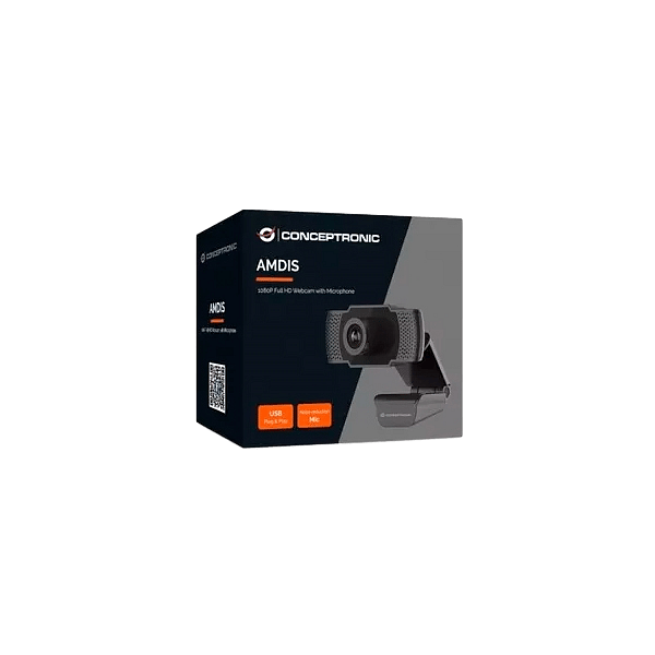 Conceptronic Amdis FullHD 1080P con micrófono  Webcam