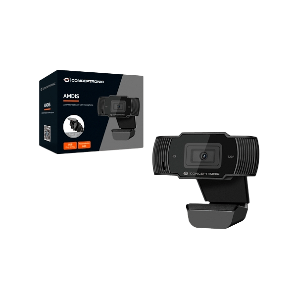 Conceptronic Amdis 720P USB con micrófono  Webcam
