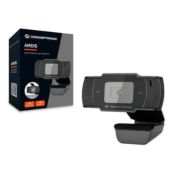 Conceptronic AMDIS05B 720P FHD USB 30PPS  Webcam