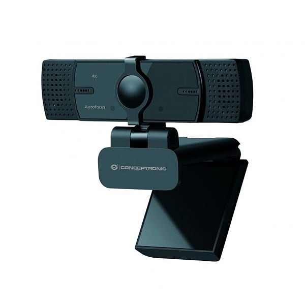 Conceptronic AMDIS08B 4K con Enfoque Automático y Doble Micrófono  Webcam