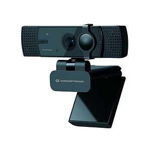 Conceptronic AMDIS07B  4K con Doble Micrófono  Webcam