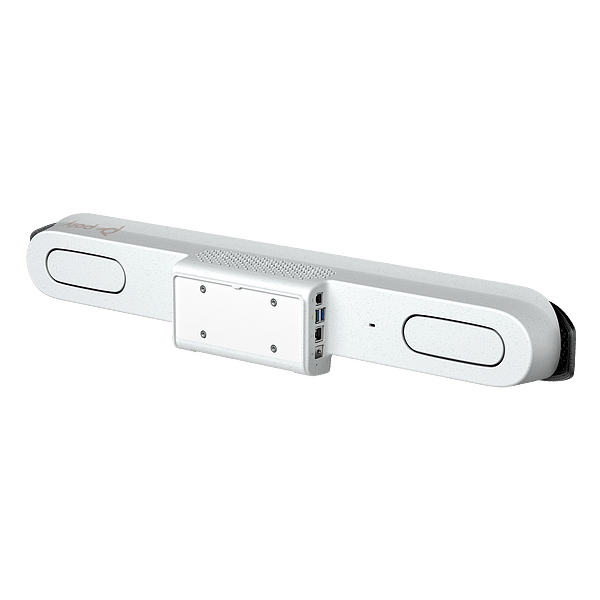 HP Poly Studio X52  Barra de vídeo Multifunción HDMI y USB Cámara 4K UHD de 20MP 4 Micrófonos y Altavoces estéreo dual