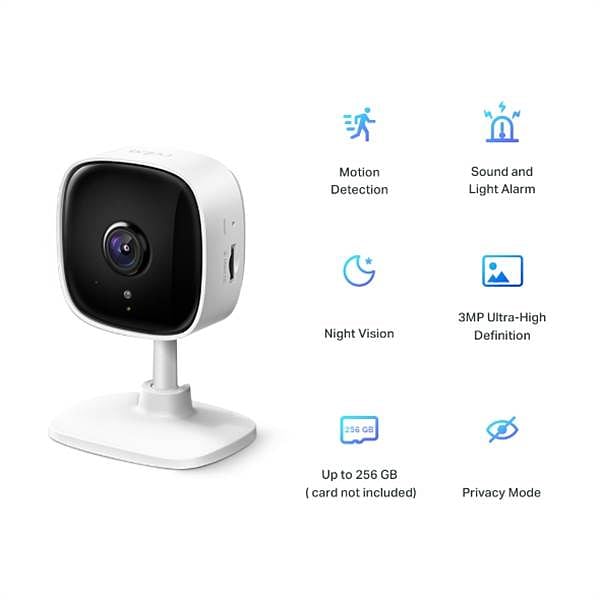 TPLink Tapo C110  Cámara inteligente 2K de seguridad para el hogar WiFi