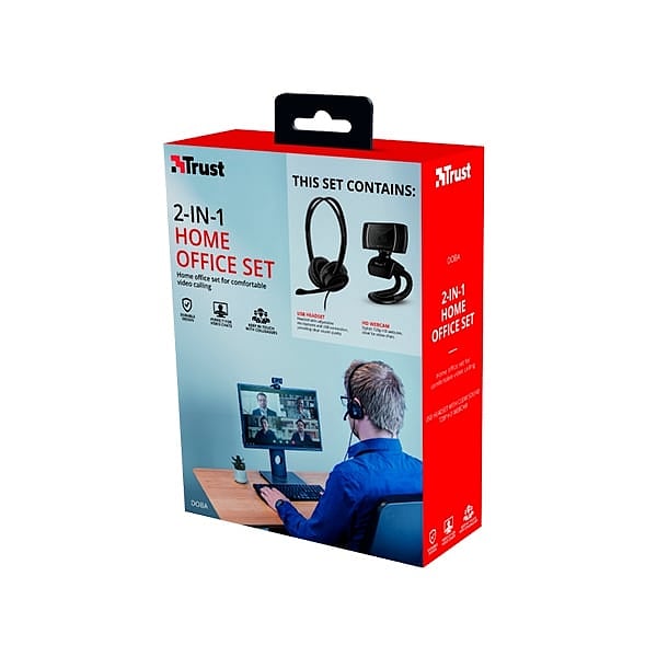 Trust Mauro y Trino HD  Pack Auricular  Webcam