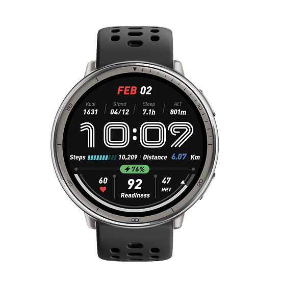 Amazfit Active 2 Round Black  Smartwatch GPS Pantalla AMOLED SpO2 160 Modos Deportivos