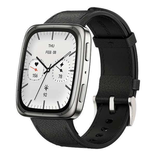 Amazfit Active 2 Square Black  Smartwatch GPS Pantalla AMOLED SpO2 160 Modos Deportivos Piel Versión Premium NFC