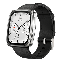 Amazfit Active 2 (Square) Black | Smartwatch GPS Pantalla AMOLED SpO2 160 Modos Deportivos Piel Versión Premium NFC
