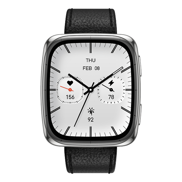 Amazfit Active 2 Square Black  Smartwatch GPS Pantalla AMOLED SpO2 160 Modos Deportivos Piel Versión Premium NFC