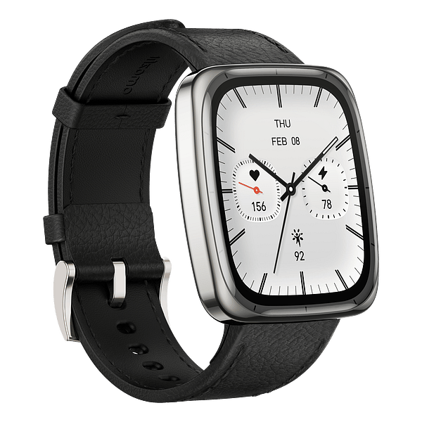 Amazfit Active 2 Square Black  Smartwatch GPS Pantalla AMOLED SpO2 160 Modos Deportivos Piel Versión Premium NFC