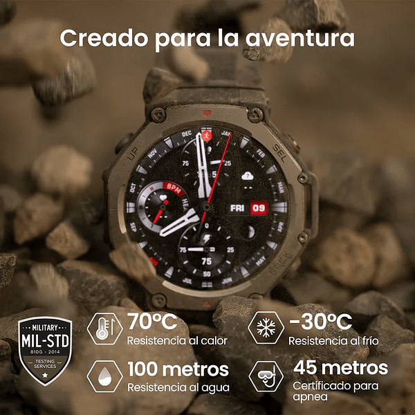 Amazfit TRex Onyx  Smartwatch GPS Pantalla AMOLED 175 SpO2 Más de 170 Modos Deportivos